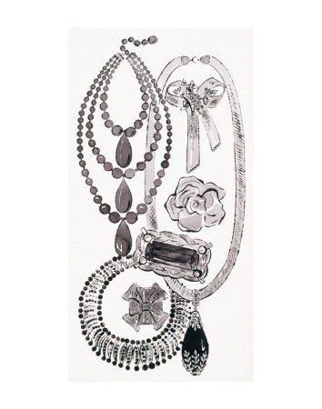 Necklaces and Pins, c.1959 Posters