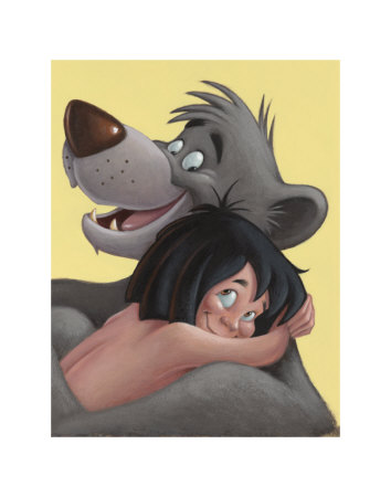 Baloo and Mowgli
