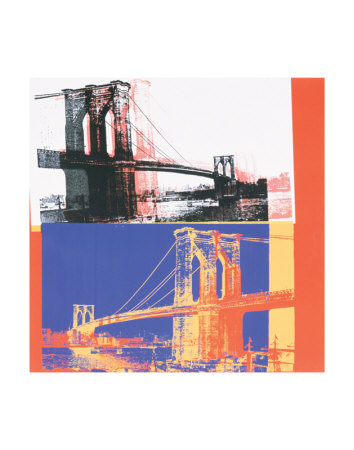 Brooklyn Bridge, c.1983 (black bridge/white background)