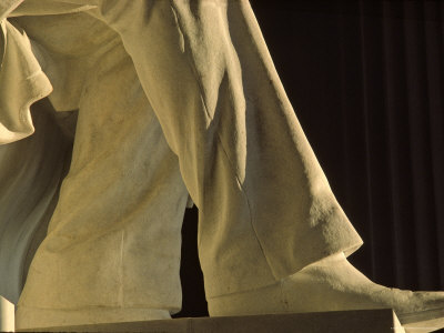 Closeup Detail of Lincoln Memorial Statue, Washington, D.C.