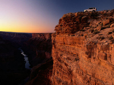 Buy Car Perches on the Edge of the Grand Canyon at AllPosters.com