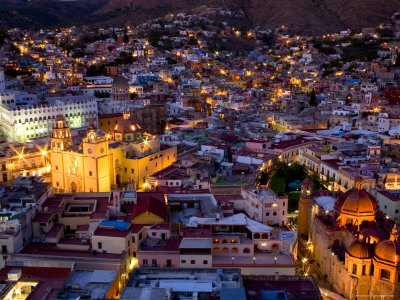 Buy Guanajuato Lit Up at Night, Mexico at AllPosters.com