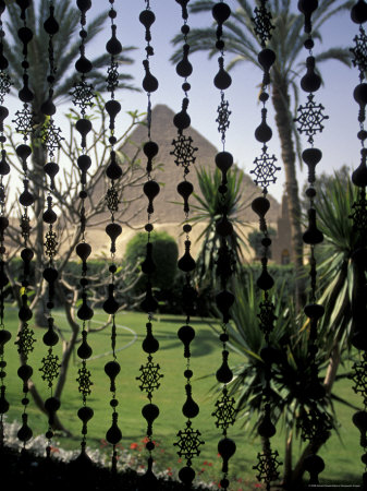 Mana House Hotel Giza Pyramids in the Background in Cairo, Egypt