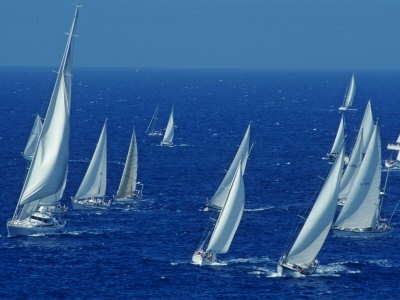 Buy Sailing Off the Island of Antigua in the Caribbean at AllPosters.com