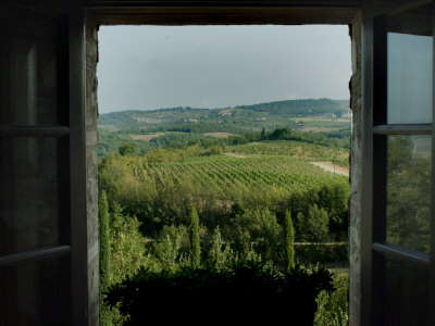 Buy Open Window Looking Out on the Tuscan Hillside, Tuscany, Italy at AllPosters.com