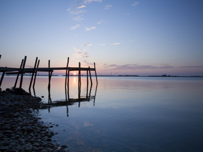 Buy Sunrise with Pier on Chesapeake Bay, Maryland at AllPosters.com