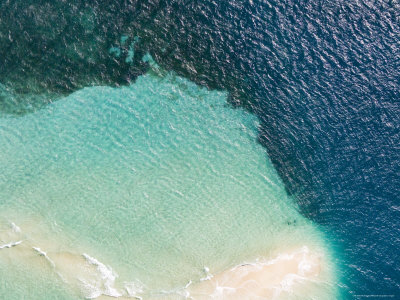 Buy Waves Break on a Reef Out in the Zanzibar Channel, Tanzania at AllPosters.com