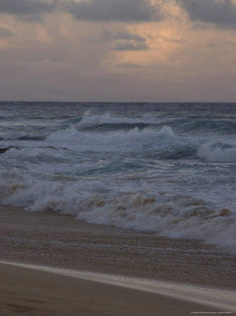 Waves Roll into Shore, Hawaii