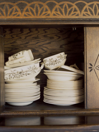 Tableware in Cupboard
