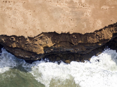 Buy Waves Crash into the Steep Moroccan Coastline, Morocco at AllPosters.com