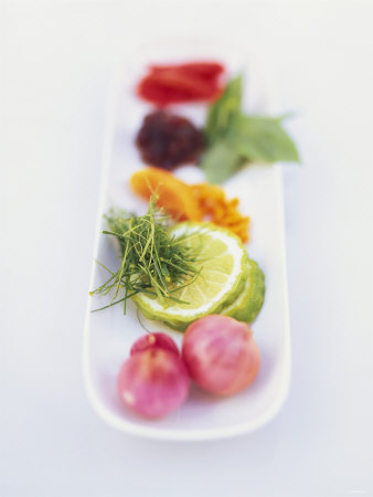Ingredients and Spices in a Dish