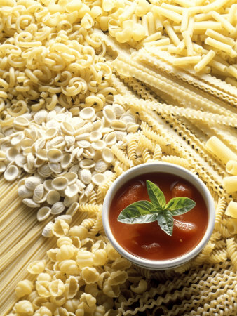 Pasta Still Life with Tomato Sauce