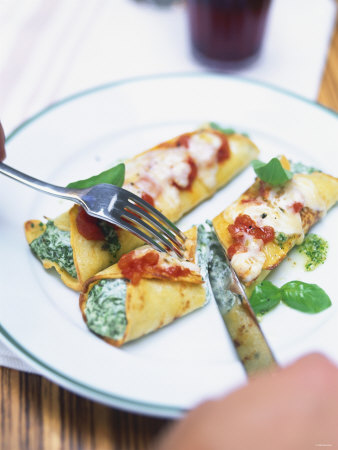 Crespelle Al Forno (Baked Filled Crepes, Italy)