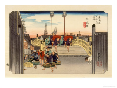 The 53 Stations of the Tokaido, The Start: Nihonbashi, Tokyo
