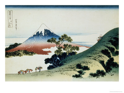 36 Views of Mount Fuji, no. 9: Inume Pass in the Kai Province