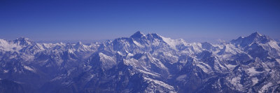 Aerial View of Himalayas, Kathmandu, Nepal