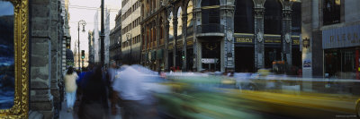 People Walking on the Street, Zocalo, Mexico City, Mexico