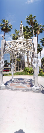 Statues in Front of a Building, Hollywood Boulevard, Los Angeles, California, USA