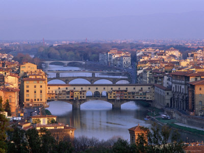 Ponte Vecchio and Arno River, Florence, Tuscany, Italy
