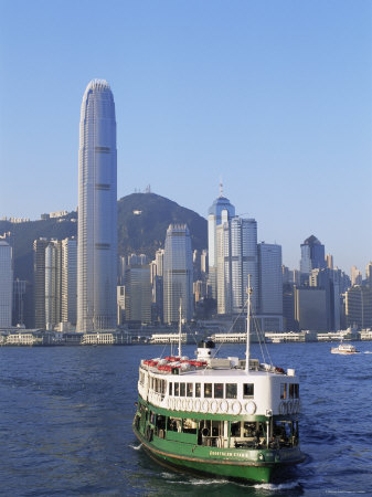 Star Ferry and City Skyline, Hong Kong, China