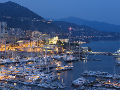 Harbour at Dusk, Monte Carlo, Monaco