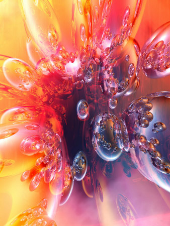 Abstract Vibrant Colorful Bubbles