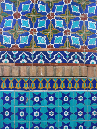 Detail of Tilework, Shrine of Hazrat Ali, Mazar-I-Sharif, Afghanistan