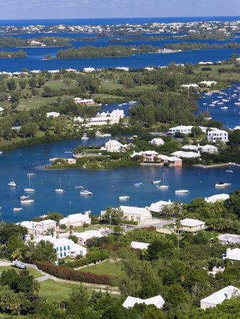View from Gibbs Hill Overlooking Southampton Parish, Bermuda