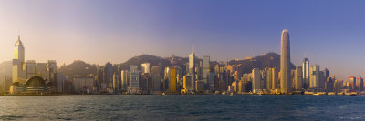 Skyline of Hong Kong Island from Kowloon, Hong Kong, China