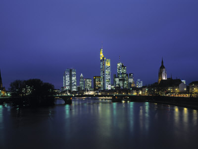 Financial District and Frankfurt Skyline, Germany