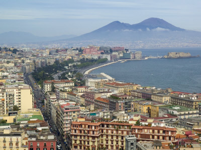 Mt. Vesuvius and View over Naples, Campania, Italy