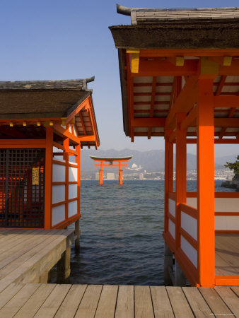 Torii Gate, Miyajima, Hiroshima, Honshu, Japan