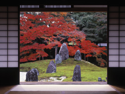 Sand Stone Garden, Komyo-In, Kyoto, Japan