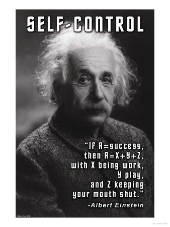 Self-Control, Einstein