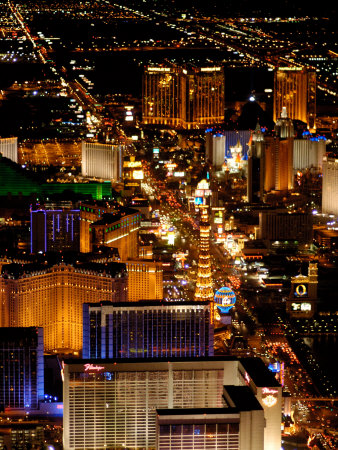 Scenic Aerial From Blimp, Las Vegas, Nevada