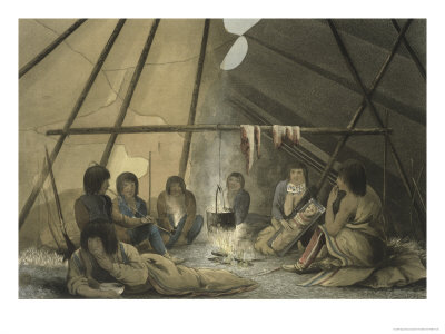 Buy Cree Indian Tent, Journey to the Shores of the Polar Sea at AllPosters.com