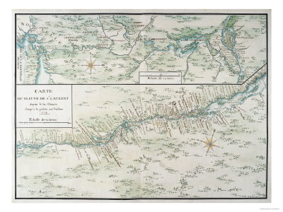 Carte du Fleuve de St. Laurent