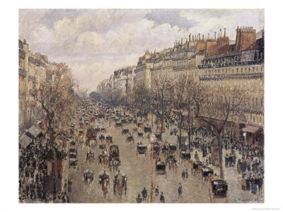 Boulevard Montmartre in Paris