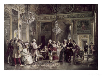 John Paul Jones and Benjamin Franklin at Louis XVI