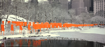 The Gates: Skyline im Schnee, Druck