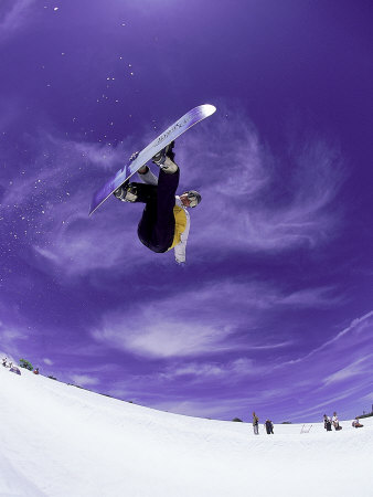 Airborne Snow Boarder