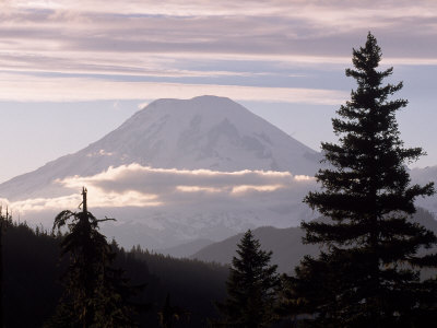 Mt. Rainier with Clouds, Mt. Rainier National Park, WA
