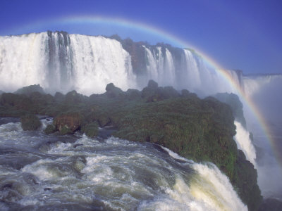 Rainbow Over Iguassu Falls, Brazil and Argentina