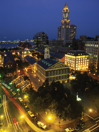 Aerial View, Fanueil Hall Marketplace, Boston, MA Poster