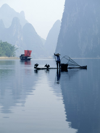 Fishing with Cormorants, Li River, China