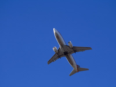 Commercial Airplane in Flight