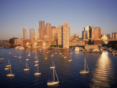 Boston Skyline, MA Poster