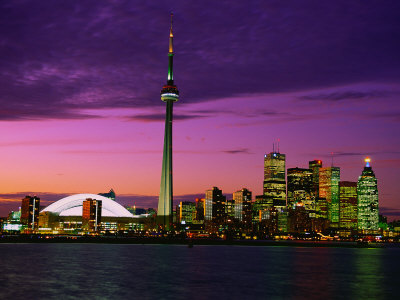 Buy Toronto Skyline at Night, Canada at AllPosters.com