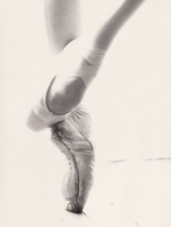 Close-up of Ballerina's Feet and Legs Posters
