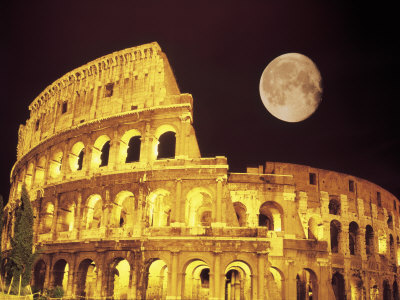 The Colosseum at Night, Rome, Italy